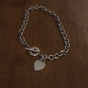 Tiffany & Co heart toggle necklace